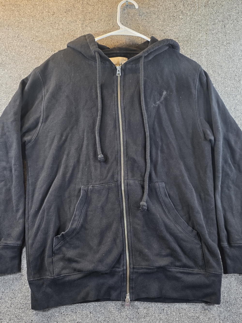 Aritzia Wilfred Free Black Full Zip Hoodie Women’s Size 1 Cotton Blend